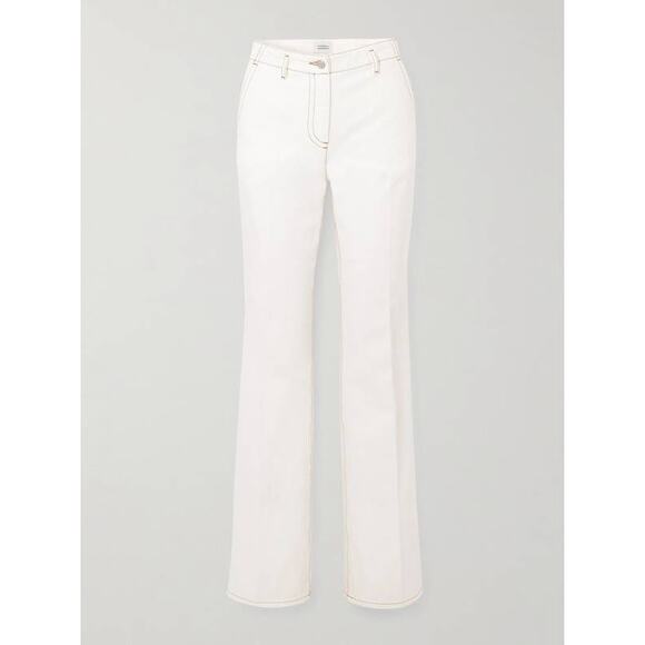 Dries Van Noten Parchia Straight Leg Denim Pants Jeans in Off White 27 - Picture 4 of 4